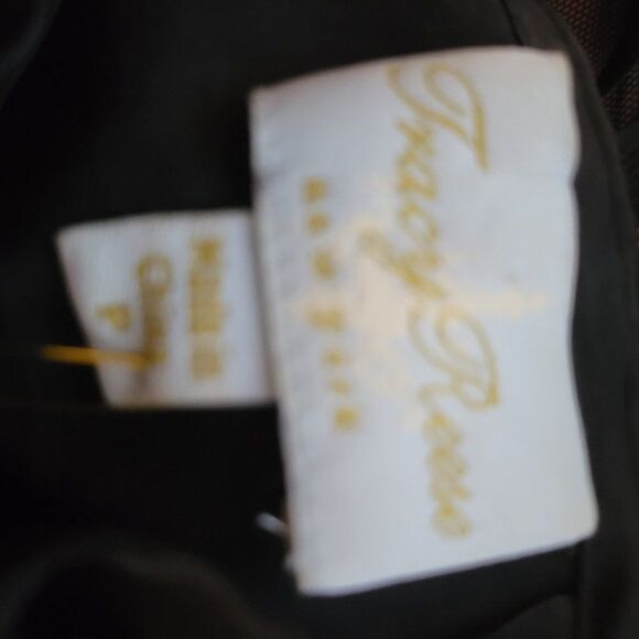 * * TRACY REESE Black crochet embroidered midi dress - Picture 5 of 11